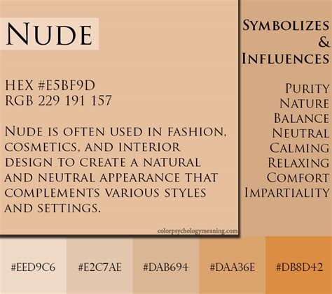 nude colour meaning|Nude Color: Meaning, Hex Code, 147 Palettes